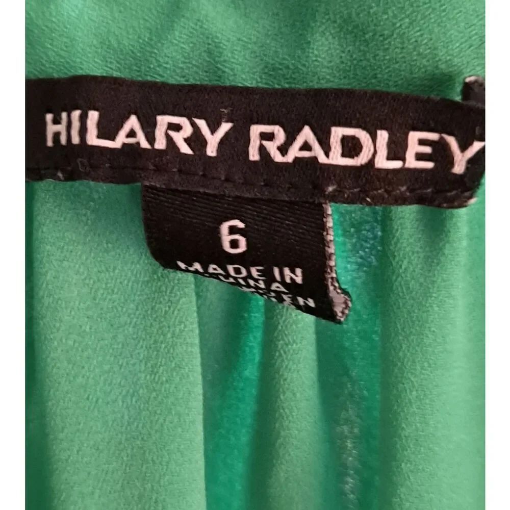 Hilary Radley Sleeveless Sheer Tunic Dress Green 6 - Picture 5 of 6